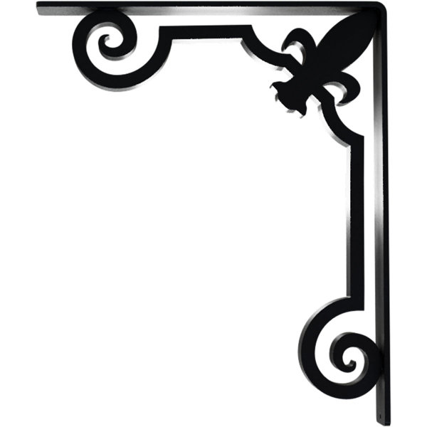 PCI Enterprises Fleur De Lis Wrought Iron Bracket Wayfair